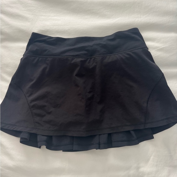 lululemon athletica Dresses & Skirts - lululemon Black Mini Skort with Layered Hem
